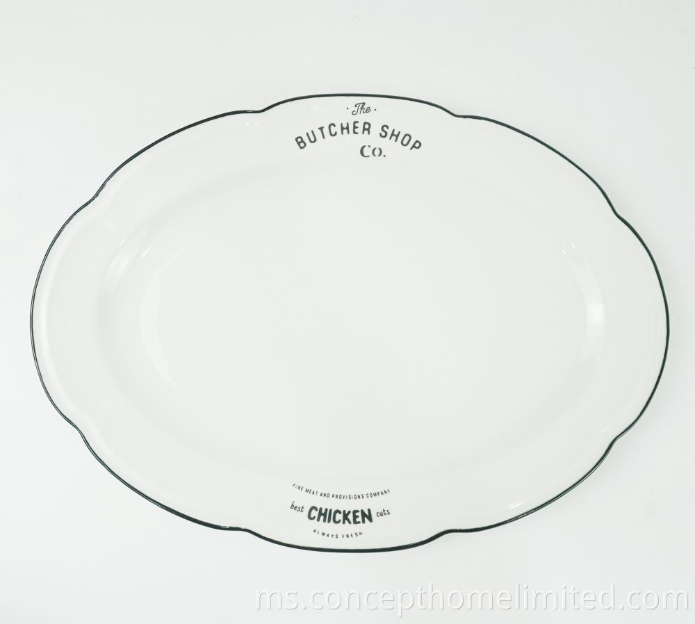 Embossed Porcelain Dinner Set With Decal Ch22067 01 5